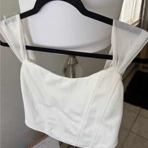 Altar'd State White Crop Top